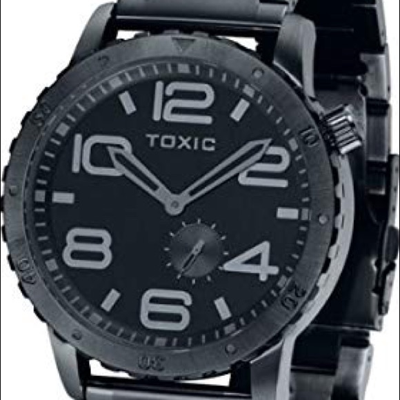 Toxic Other - Men’s Toxic Black Stainless Watch. Oversized face